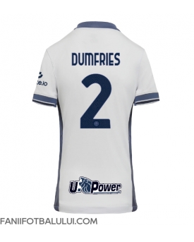 Inter Milan Denzel Dumfries #2 Tricou Fotbal Replică 2024-25 Femei Deplasare